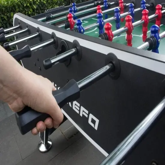 DSVIMOY Arcade Games Foosball Table 2 Drink Holders, Table Soccer Game for Kids and Adults, Black, 56.00"*29.00"*31.10" image {4}