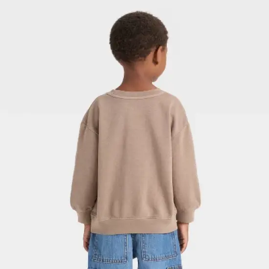Toddler Boys' Western Horse Sweatshirt - Cat & Jack&trade; Beige image {2}