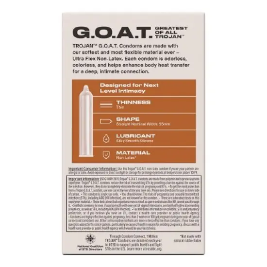 Trojan Goat Non Latex Condoms - 10ct image {1}