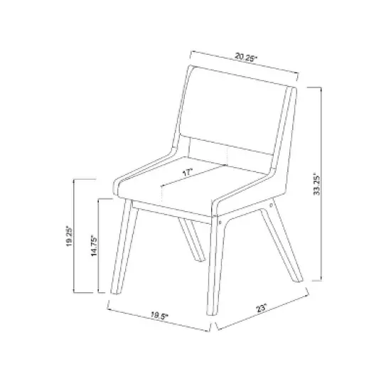 Holmdel Mid-Century Dining Chair Beige - Threshold&trade; image {4}