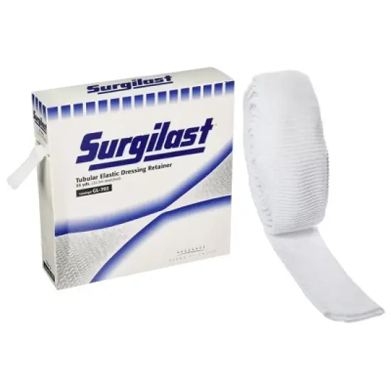 Derma Sciences GL702 Size 2 Surgilast Tubular Elastic Dressing Retainer, 8 in. x 25 yd (Box of 1) image {2}