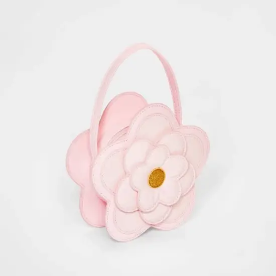 Toddler Girls' Floral Tote Bag - Cat & Jack&trade; Pink image {1}