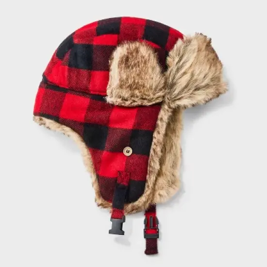 Men's Faux Fur Trapper Hat - Goodfellow & Co&trade; Red image {2}
