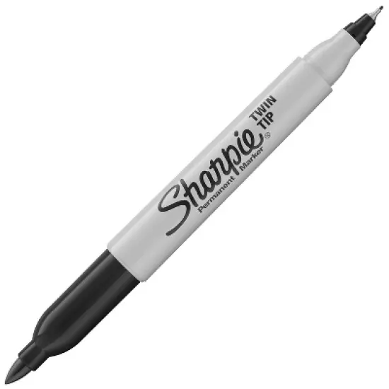 Sharpie Twin Tip Permanent Marker Fine/Ultra Fine Point 4/PK Ast 32175PP image {1}