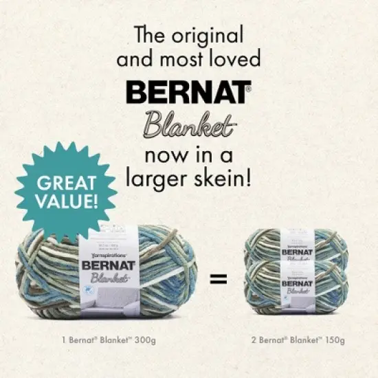Bernat Blanket Big Ball Yarn 24 Pack-Gray Blue image {4}