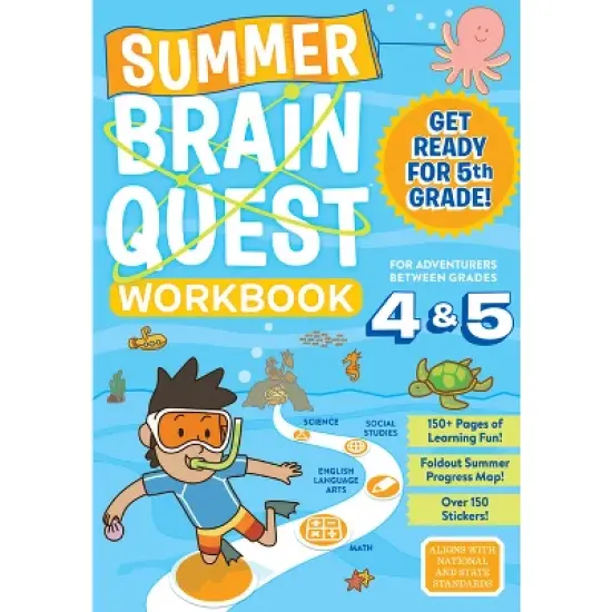 Summer Brain Quest : Between Grades 4 & 5 (Paperback) - by Bridget Heos image {1}