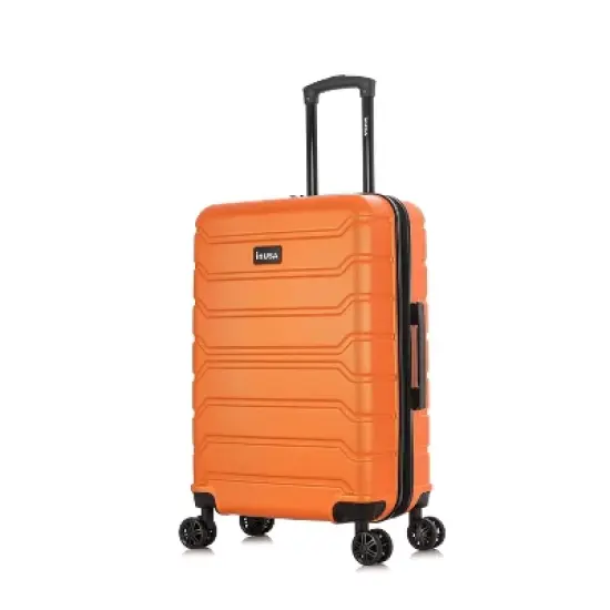 InUSA Trend Lightweight Hardside Medium Checked Spinner Suitcase  image {7}