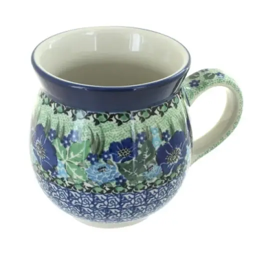 Blue Rose Polish Pottery Ceramika Artystyczna Bubble Mug image {29}