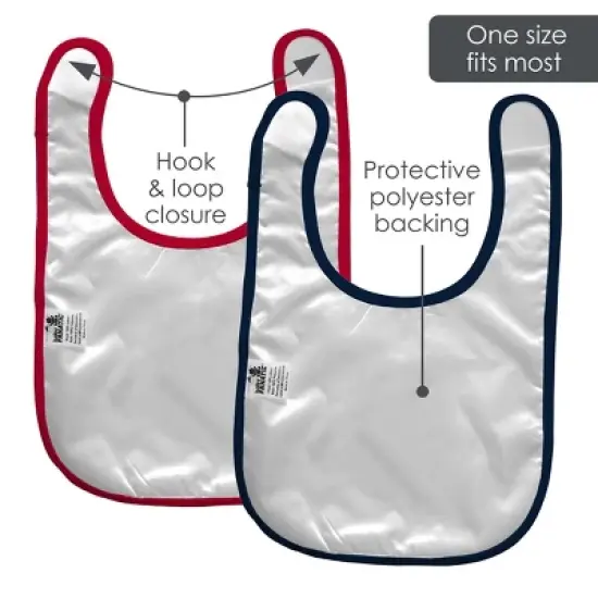 Baby Fanatic Officially Licensed Unisex Baby Bibs 2 Pack - MLB Minnesota Twins image {2}