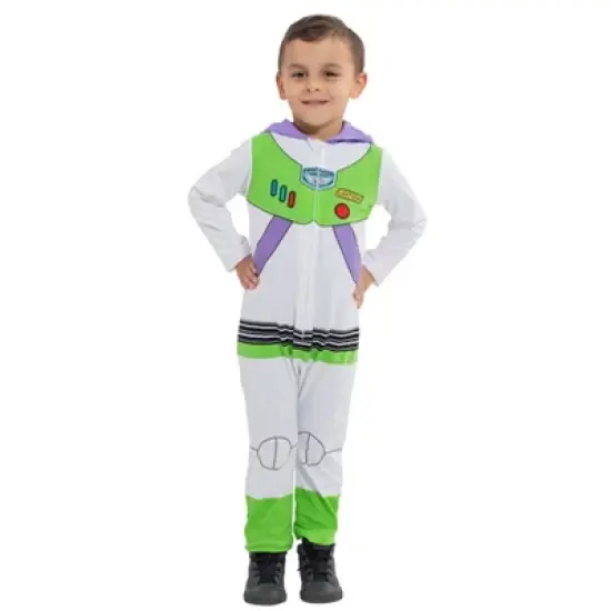Disney Pixar Toy Story Buzz Lightyear Zip Up Cosplay Coverall Newborn to Toddler image {1}