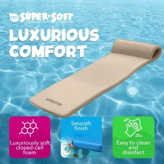 TRC Recreation Sunsation 1.75" Thick Foam Lounger Swimming Pool Float image {2}