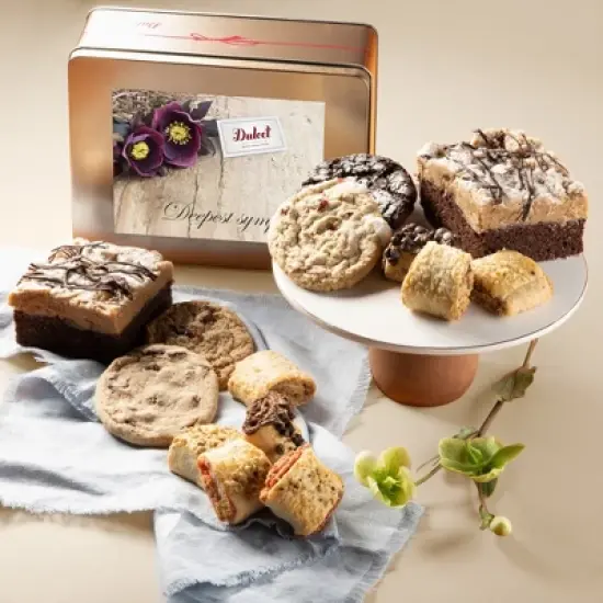 Thinking of You Gift Baskets, Cake and Cookies Gift Basket, Gourmet Gift Baskets For Friends, Relative, Father, Mens & Womens by Dulcet Gift Baskets image {20}