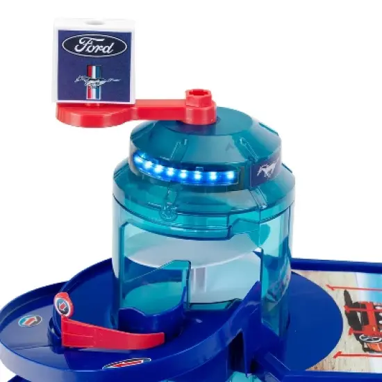 Theo Klein Ford Car Service Helix Shaped Multi Story Parking Garage Pretend Play Toy Playset with 2 Toy Cars for Kids 3 and Up image {3}