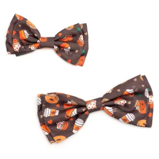 The Worthy Dog Pumpkin Spice Bow Tie Accessory image {2}