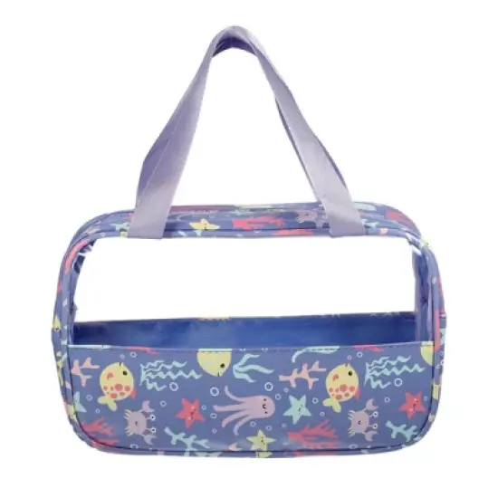 Unique Bargains Durable Large Makeup Bag Purple 1 Pc image {4}