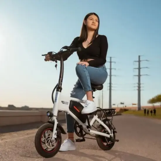 GlareWheel 12'' Foldable Electric Bike Urban Fashion X5 image {4}