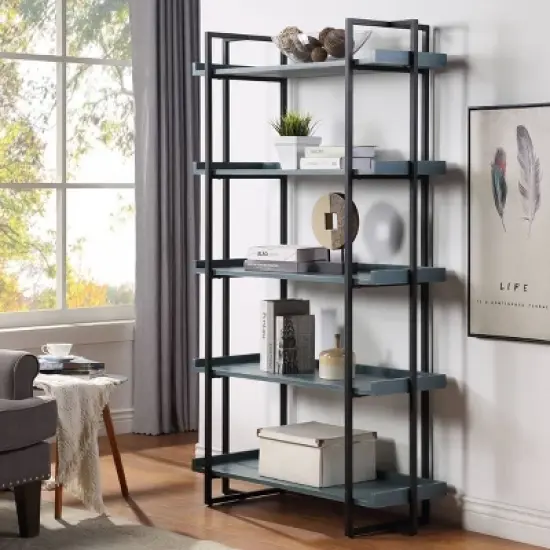 Kellare 5 Shelf Contemporary Bookcase - HOMES: Inside + Out image {1}