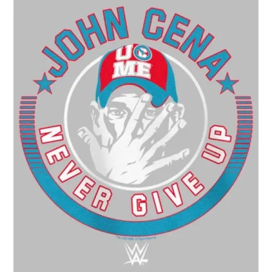Girl's WWE John Cena Never Give Up Logo T-Shirt image {1}