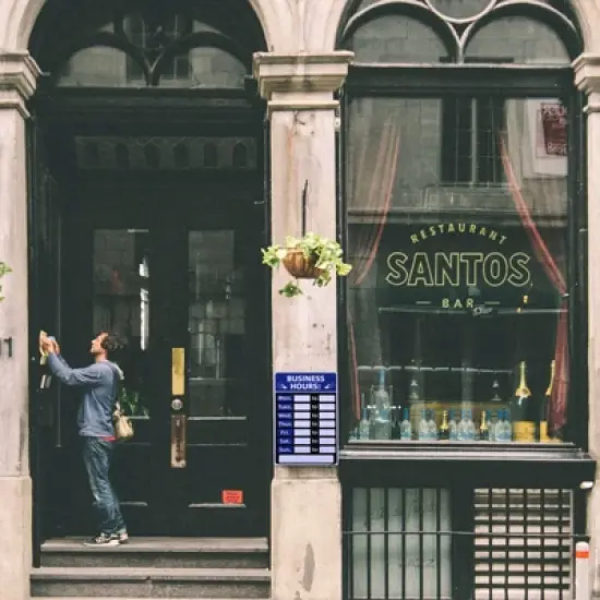 Unique Bargains PVC Changeable Waterproof Store Shop Business Hour Sign 1 Set image {5}