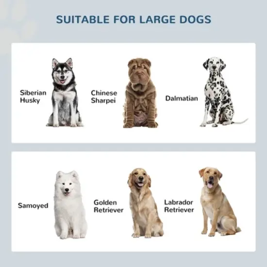 Gulches PawHut Large Elevated Dog Bowls with 44L Storage Cabinet - Gray image {6}