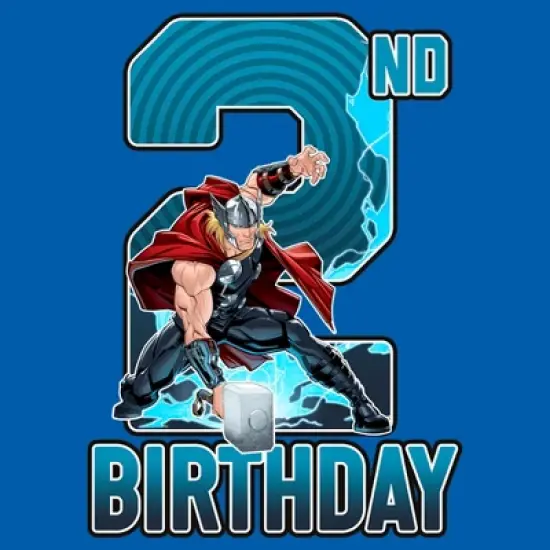 Toddler's Marvel 2nd Birthday Thor T-Shirt image {1}