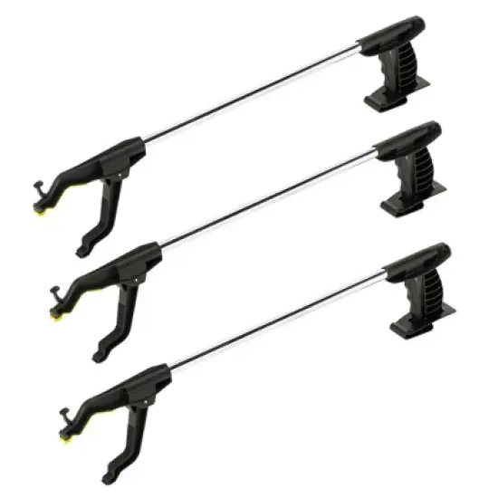 Cubii Health Lightweight Rotating 30" Easy-to-Use Reacher Grabber Tool, Aluminum, (3 Pack) image {1}