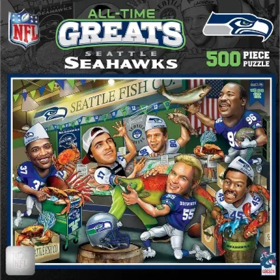 NFL Seattle Seahawks All Time Greats 500pc Puzzle Game image {3}
