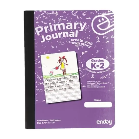 Enday 100 Ct. Primary Journal Story Composition Notebook, Purple image {4}