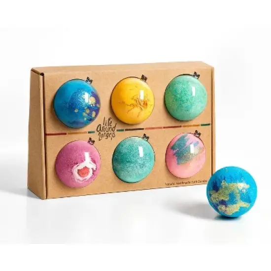 LifeAround2Angels Fruit Scented Bath Bomb Gift Set - 6pk image {3}