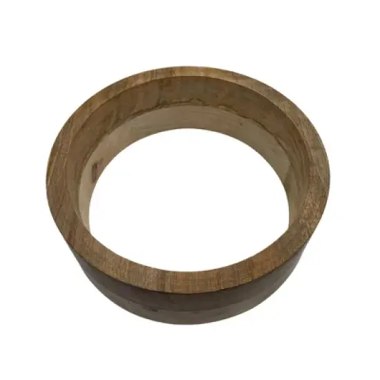 Country Living Stainless Steel Dog Bowl with Cylindrical Mango Wood Holder, Durable & Stylish Dish, Sustainable Dog Feeding Solution image {7}