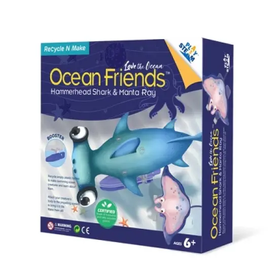 Playsteam Ocean Friends Hammerhead Shark & Manta Ray image {2}