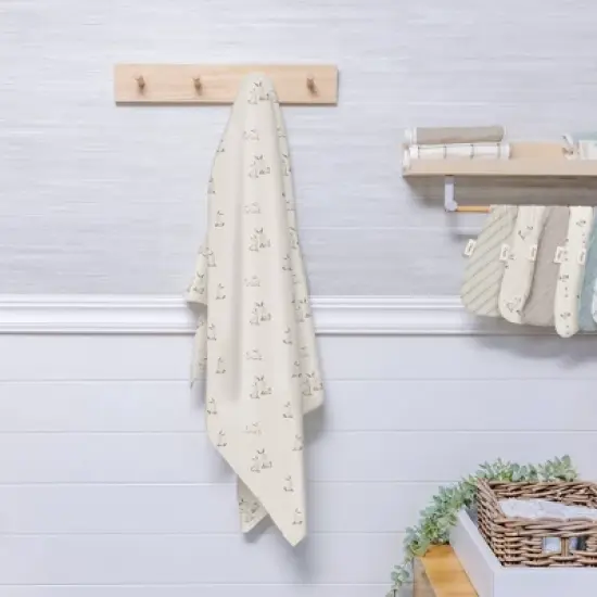 Crane Baby Organic Muslin Swaddle Blanket image {7}