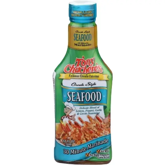 Tony Chacheres Marinade Seafood Pourable - Case of 6 - 12 Oz image {1}
