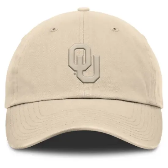 NCAA Oklahoma Sooners Unstructured Khaki Tonal Cotton Hat image {1}