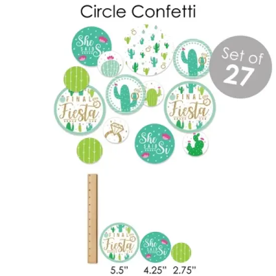 Big Dot of Happiness Final Fiesta - Last Fiesta Bachelorette Party Supplies - Banner Decoration Kit - Fundle Bundle image {5}