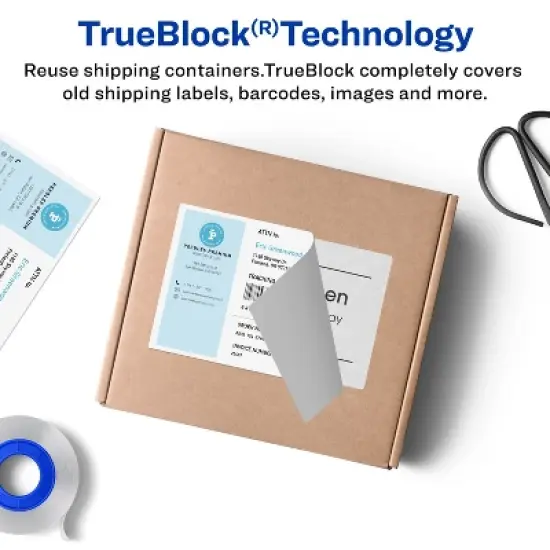 Avery Shipping Labels w/Paper Receipts and TrueBlock Technology for Inkjet Printers 5-1/16 x 7-5/8, Pack of 25 (8127) image {1}