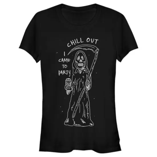 Junior's Lost Gods Halloween Chill Out I Came to Party T-Shirt image {3}