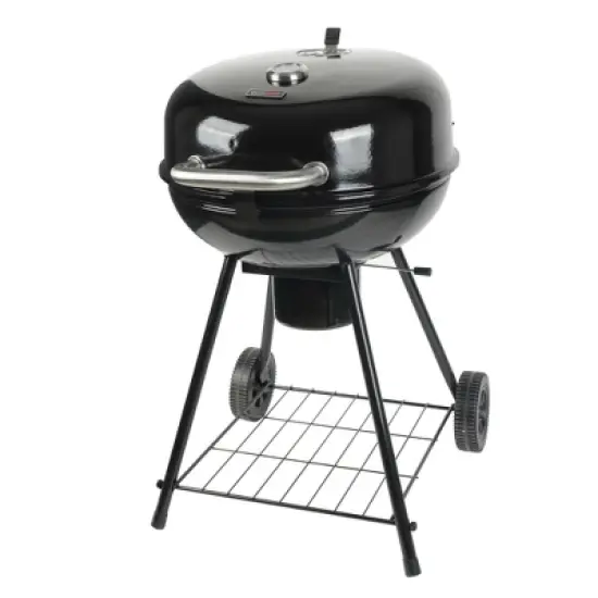 Grill Boss Kettle Charcoal Grill, Porcelain Lid, Large Cooking Area image {7}