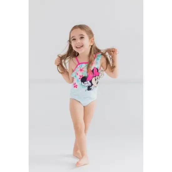 Disney Minnie Mouse Girls One Piece Bathing Suit Toddler image {4}