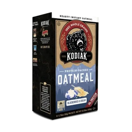 Kodiak Protein-Packed Instant Oatmeal Blueberries & Cream - 6ct image {2}