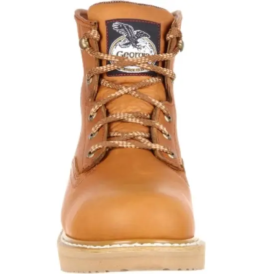 Men's Brown Georgia Boot Wedge Work Boot Size 15 image {2}