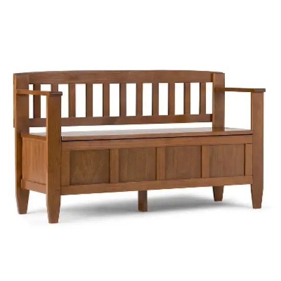 48" Riverside Solid Wood Entryway Storage Bench - Wyndenhall image {9}