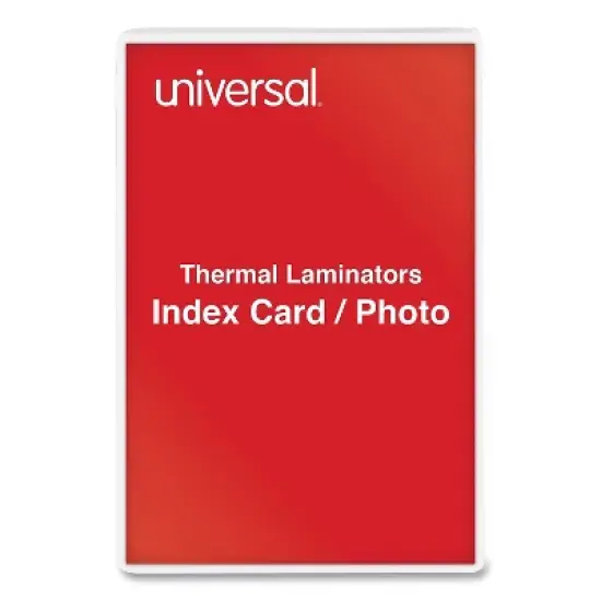 Universal Clear Laminating Pouches 5 mil 4 3/8 x 6 1/2 Photo Size 100/Box 84680 image {3}