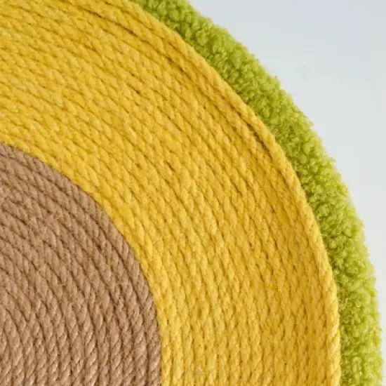 Fairyland&trade; - Avocado Cat Scratcher Bed &ndash; Large Sisal Rope Cat Nest with Anti-Slip Bottom, Soft Plush Fabric, Dual Function Lounge and Scratching Pad image {8}