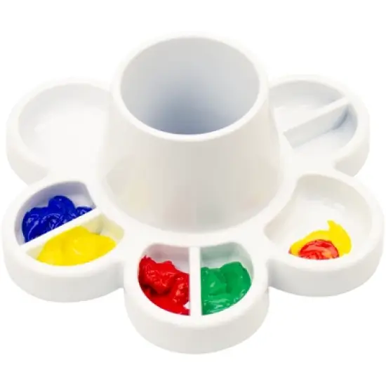 Storex Paint and Water Cup, White, Pack of 6 image {5}