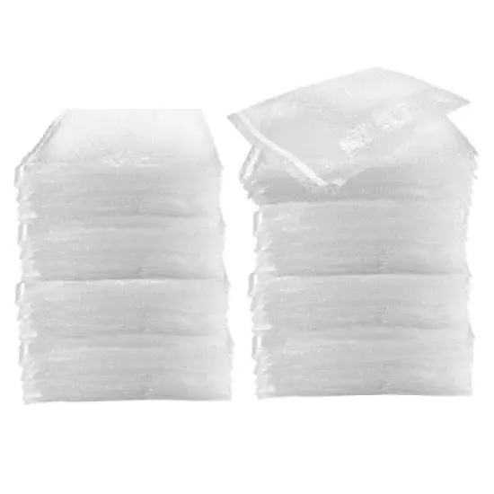 UOFFICE 200 Clear Bubble Out Bags 12" x 15.5" Self-Sealing Pouches image {1}