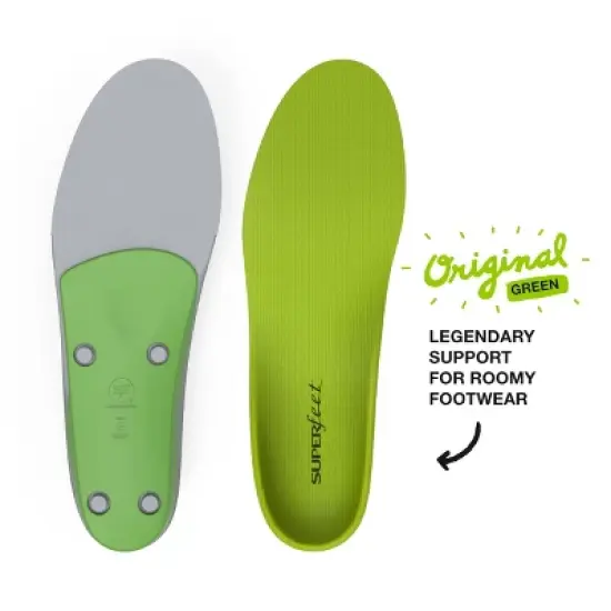 Superfeet All-Purpose Support High Arch Insoles (Green) - Trim-To-Fit Orthotic Shoe Inserts image {5}
