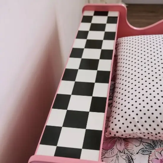 Twin Naglin Racing Car Bed with Led Headlight Pink - HOMES: Inside + Out image {7}