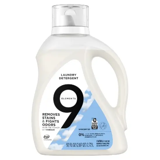 9 Elements Unscented Laundry Detergent - 92 fl oz image {7}