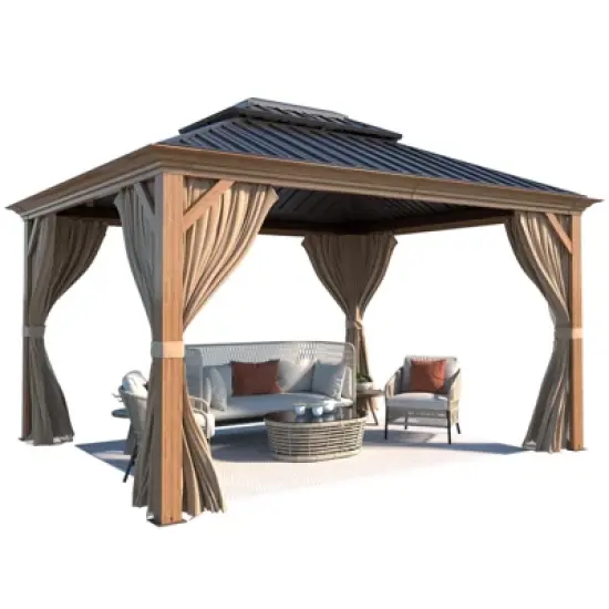 Erommy Hardtop Gazebo Aluminum Frame Gazebo image {2}